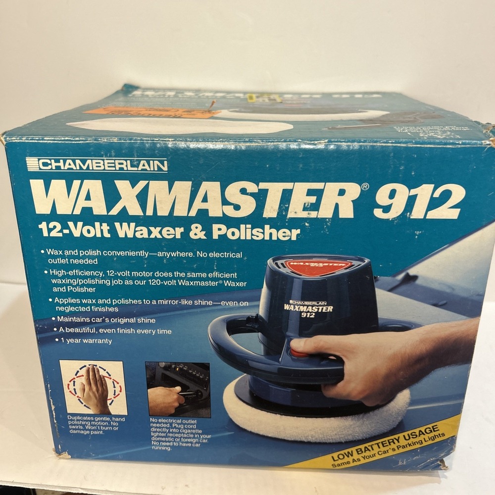 Chamberlain Waxmaster 912W Buffer‎ Polisher In Box 12-volt Water & Polisher Car